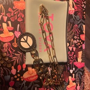 Brand new Tova Black & White Peace necklace ☮️